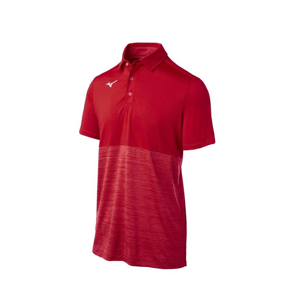 Polo Mizuno Alpha Uomo - Rosse - 93065-MTKE